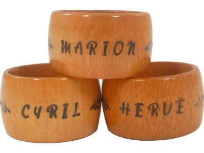 rond de serviette personnalisé