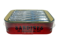 sardines chocolat au lait conserve