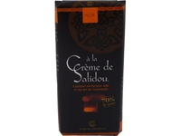 Tablette de chocolat noir au salidou
