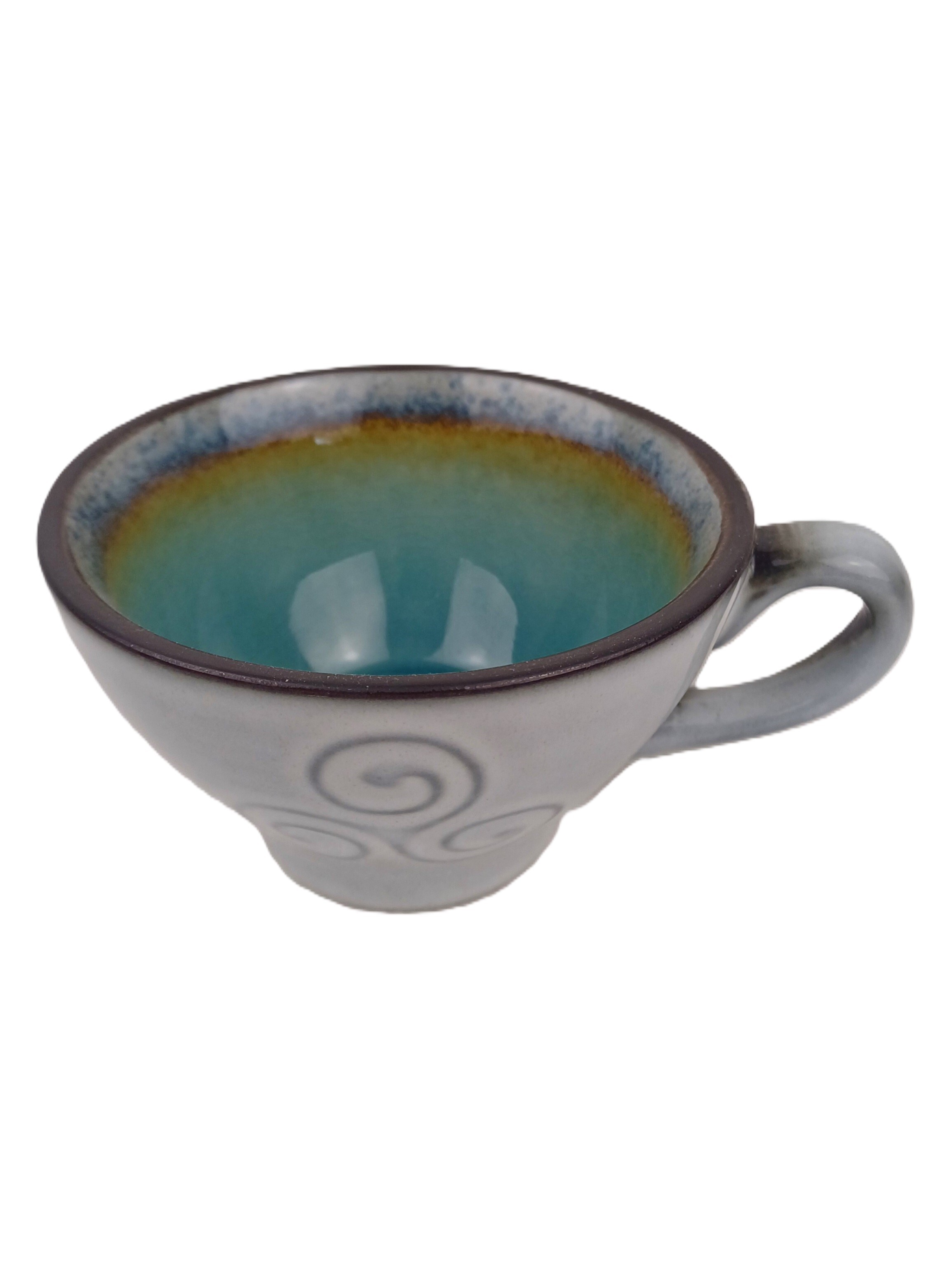 BOLÉE A ANSE TRISKELL GRISE TURQUOISE
