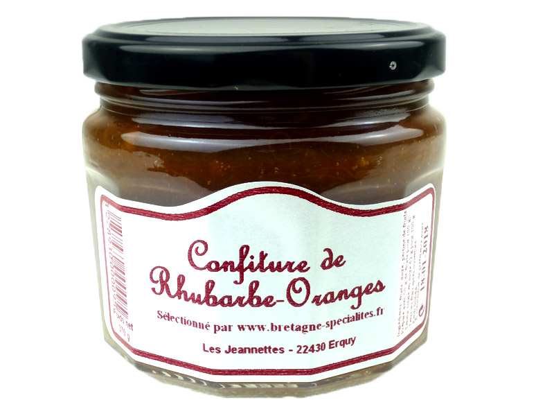 Confiture de rhubarbe oranges