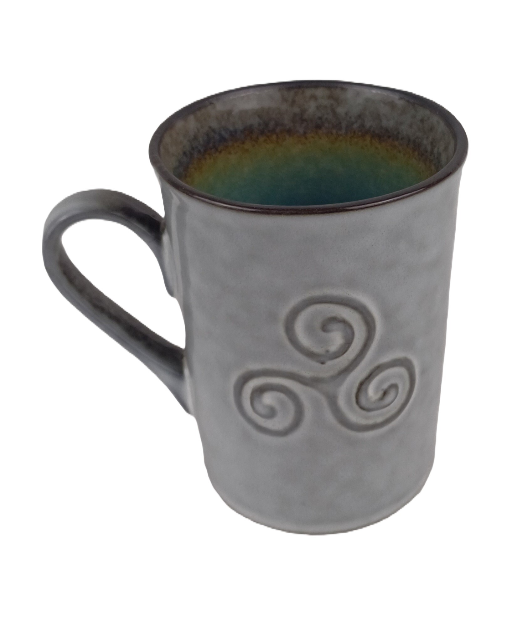 MUG  TRISKELL GRIS/TURQUOISE