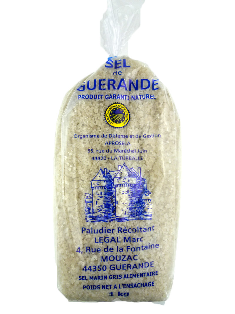 Gros sel de Guérande en sachet 1 kg