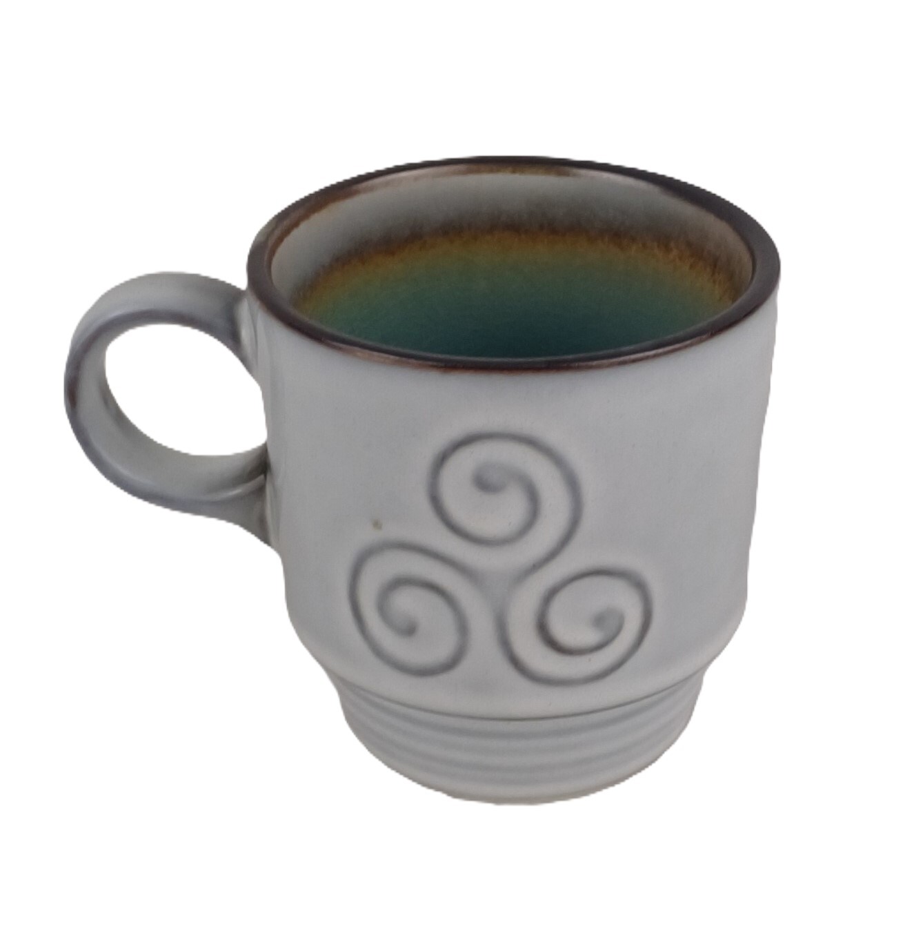 TASSE EMPILABLE  TRISKELL GRIS/TURQUOISE