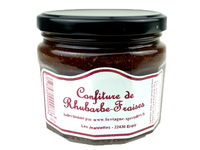 Confiture de rhubarbe fraises