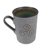 MUG  TRISKELL GRIS/TURQUOISE