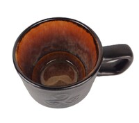 Tasse emp. Noir Triskell int orange -2